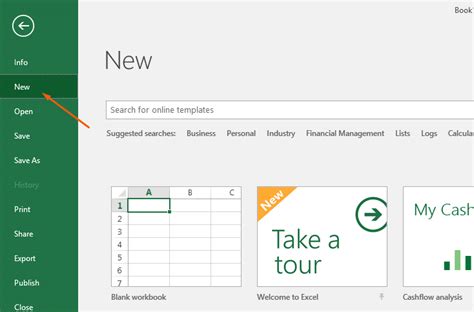 how to number pages in excel|Create a new workbook .